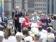 June 20, 2005. 2 Spirits Pride, Toronto Flag Folding
